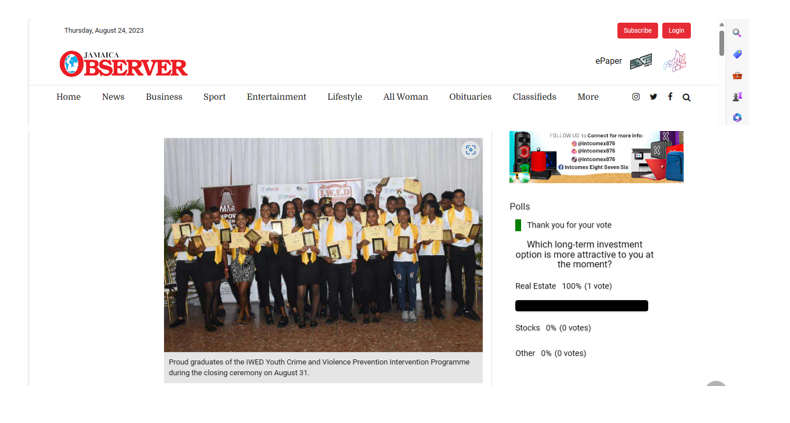  PROJECT: FHI 360/USAID Youth Crime and Violence Prevention Interventions