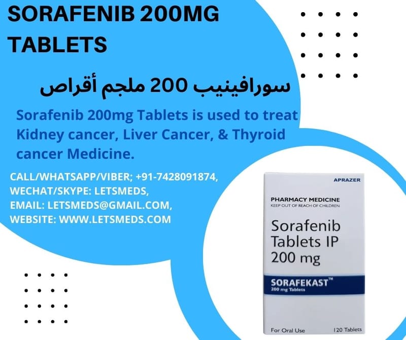 Indian Sorafenib 200mg Tablets Wholesale USA UAE