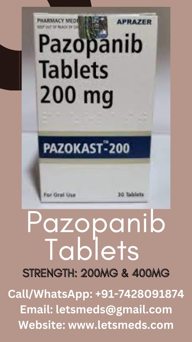 Indian Pazopanib 200mg Tablets Cost USA, UAE