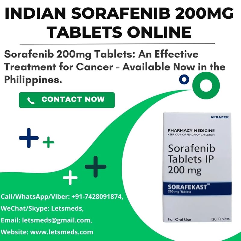 Indian Sorafenib 200mg Tablets Lowest Cost USA, UAE, Malaysia