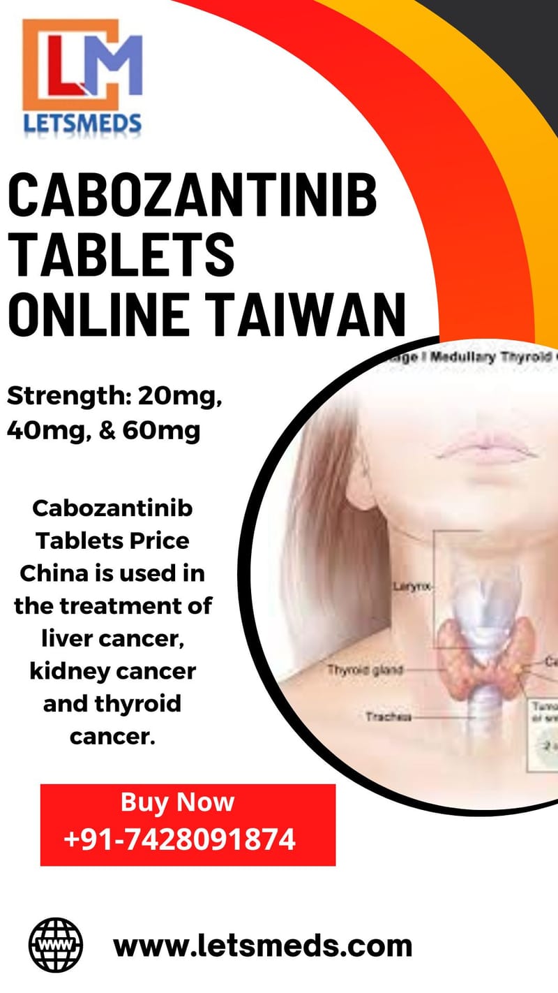 Buy Indian Cabozantinib 20mg Tablets Online Cost Taiwan China Philippines