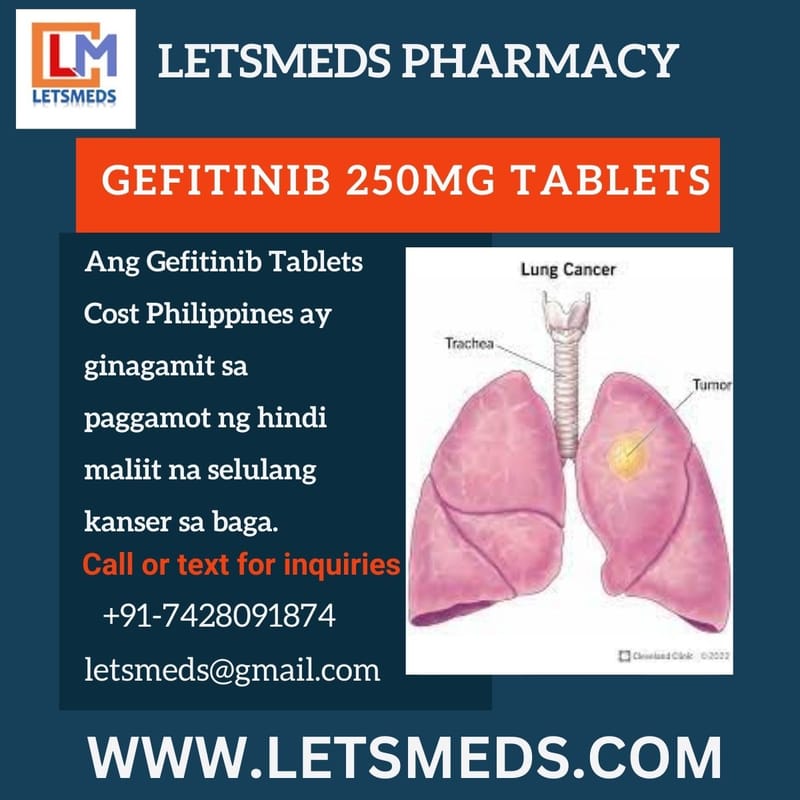 Find Generic Gefitinib 250mg Tablets Online Cost Philippines USA UAE