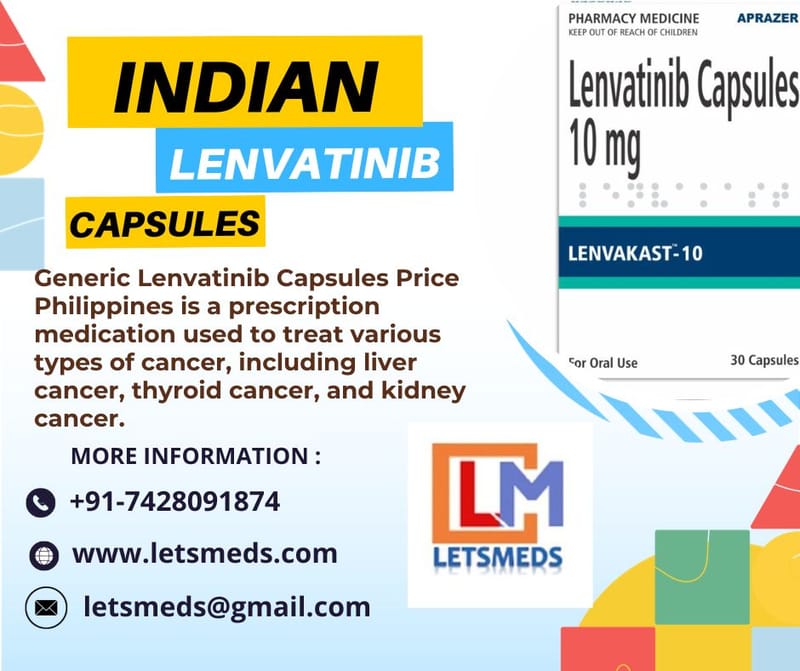 Buy Generic Lenvatinib Capsules Lowest Cost China USA Myanmar