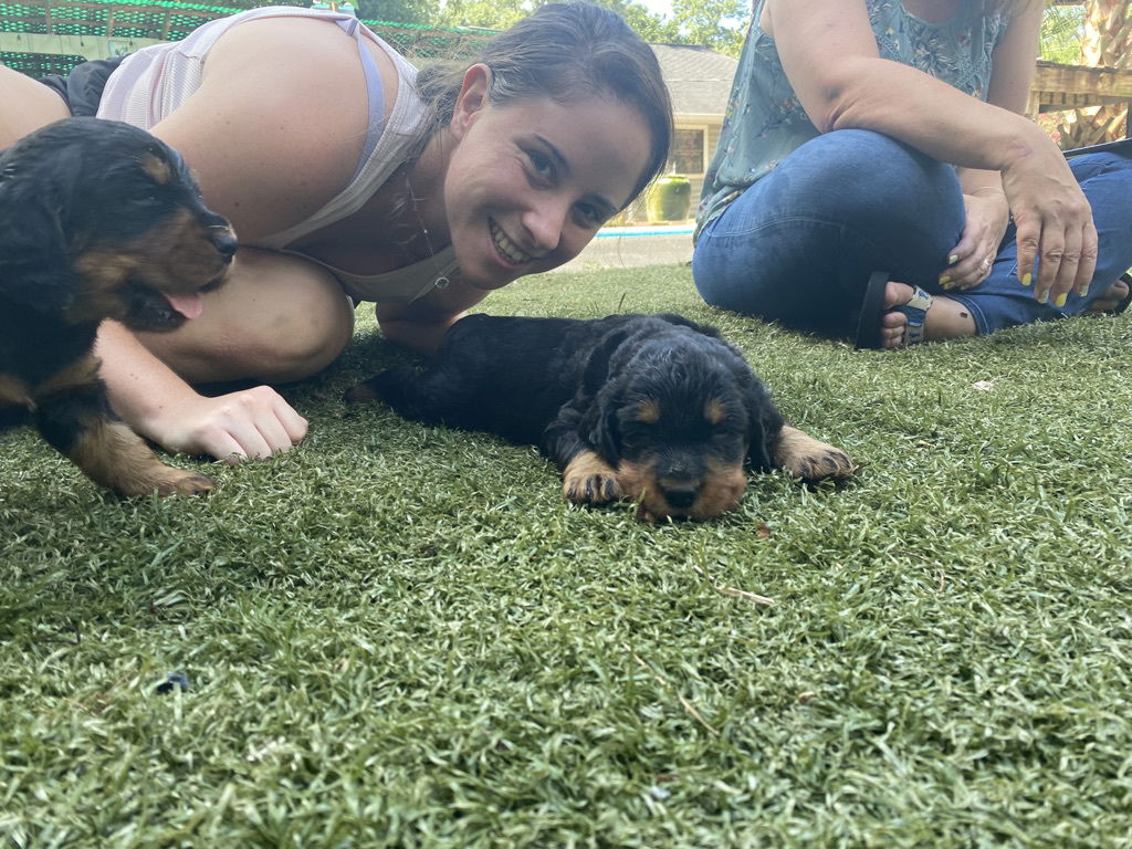 enjoying the hot Florida weather.