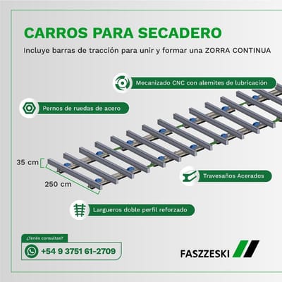 Carros para secaderos
