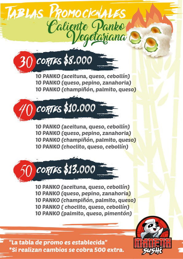 TABLA CALIENTE VEGGIE