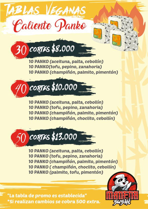 TABLA CALIENTE VEGAN