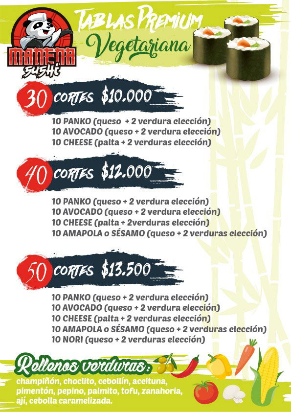 TABLA VEGETARIANA PREMIUN