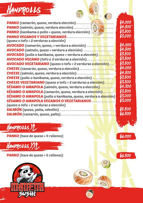 ROLLS Y HANDROLLS MISMO PRECIO