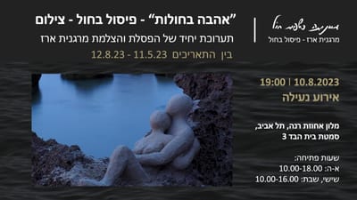 תערוכת יחיד של הפסלת והצלמת מרגנית נצן ארז "אהבה בחולות" פיסול בחול – צילום