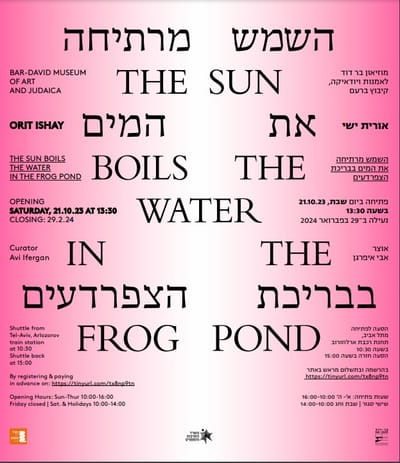 אורית ישי | תערוכת יחיד בחלל המרכזי של מוזיאון בר-דוד לאמנות ויודאיקה