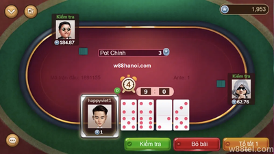 Hướng dẫn cách chơi Domino qq cơ bản và chi tiết nhất tại w88