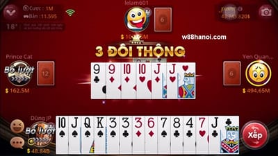Game bài tiến lên 52 lá - Bí quyết chơi hay từ cao thủ tại w88hanoi