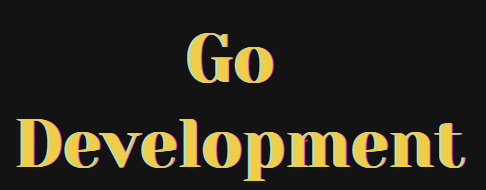 GO Development service