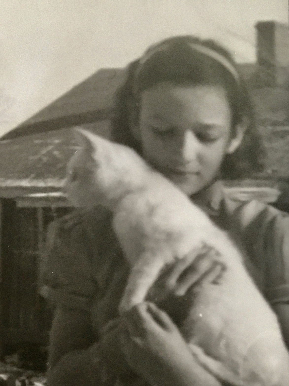 Zoë Sutton Harris and Snowball, 1960