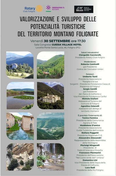VALORIZZAZIONE E SVILUPPO DELLE POTENZIALITÀ TURISTICHE DEL TERRITORIO MONTANO FOLIGNATE
