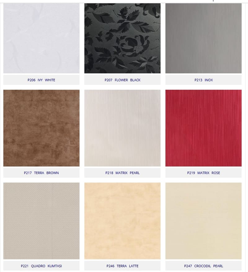 Selection MDF σε ακρυλικά φινιρίσματα 