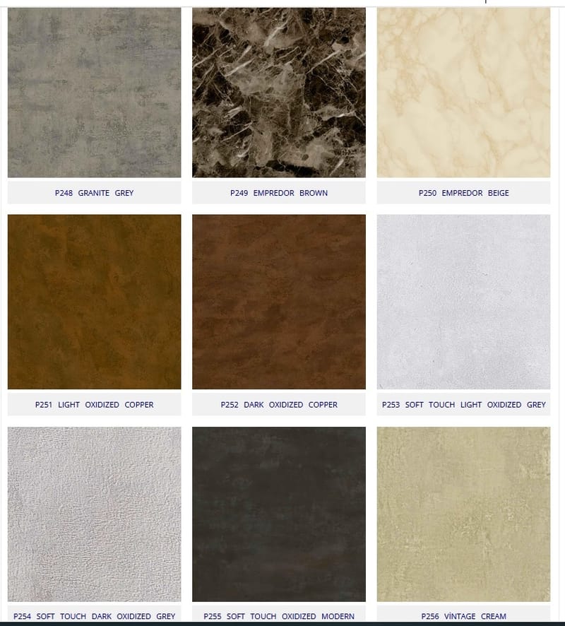 Selection MDF σε ακρυλικά φινιρίσματα 