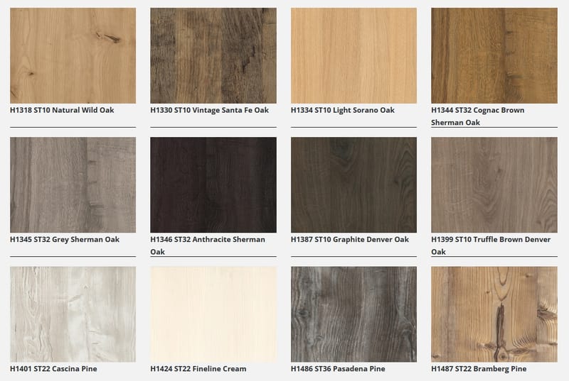 Selection ανάγλυφες & λείες μελαμίνες