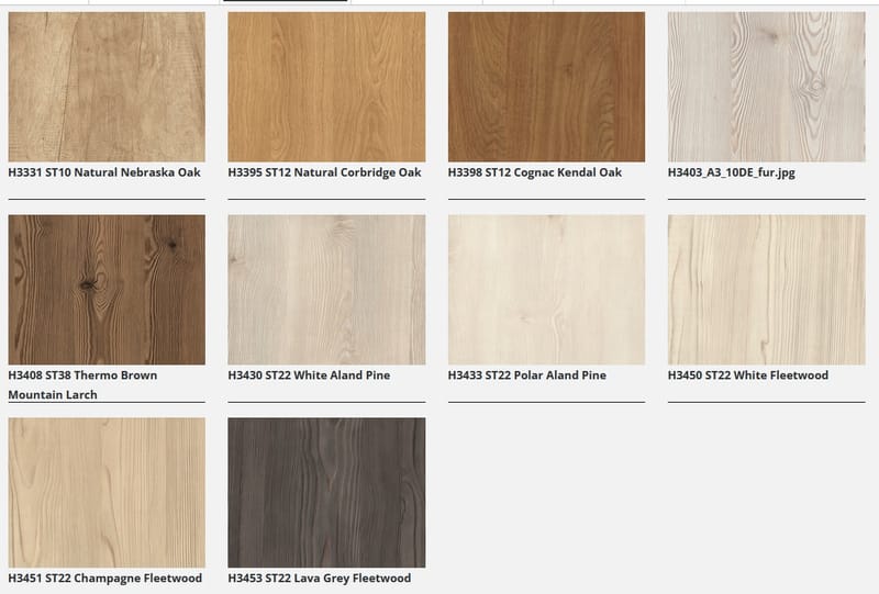 Selection ανάγλυφες & λείες μελαμίνες