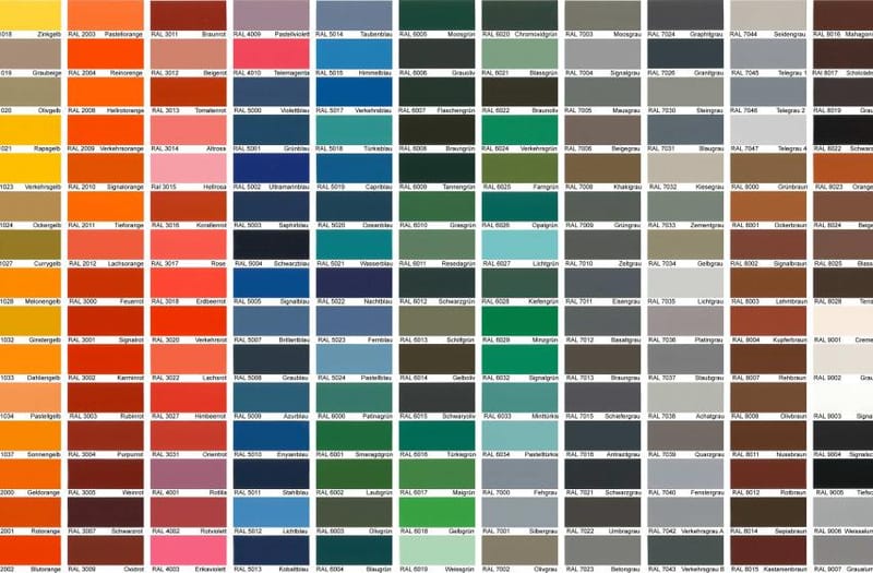 Selection χρωμάτων για βαφή λάκας