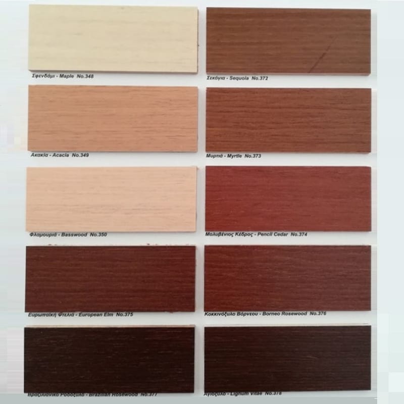 Βερνίκια νερού VERNILAC για βαφή μασίφ ξύλου & καπλαμά.