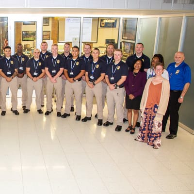LCCC Police Acedemy Cadets give donation of hope image