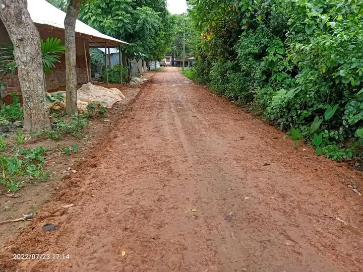 The dilapidated road is being reconstructed soon at Mohanpur contituency