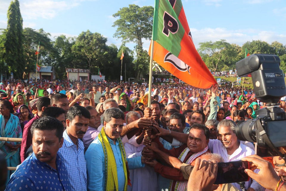 130 voters from 35 families in BJP's public meeting in Sabroom