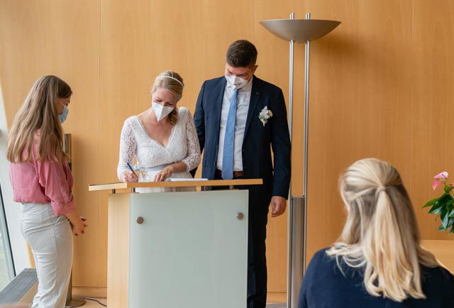 Hochzeit in Standesamt