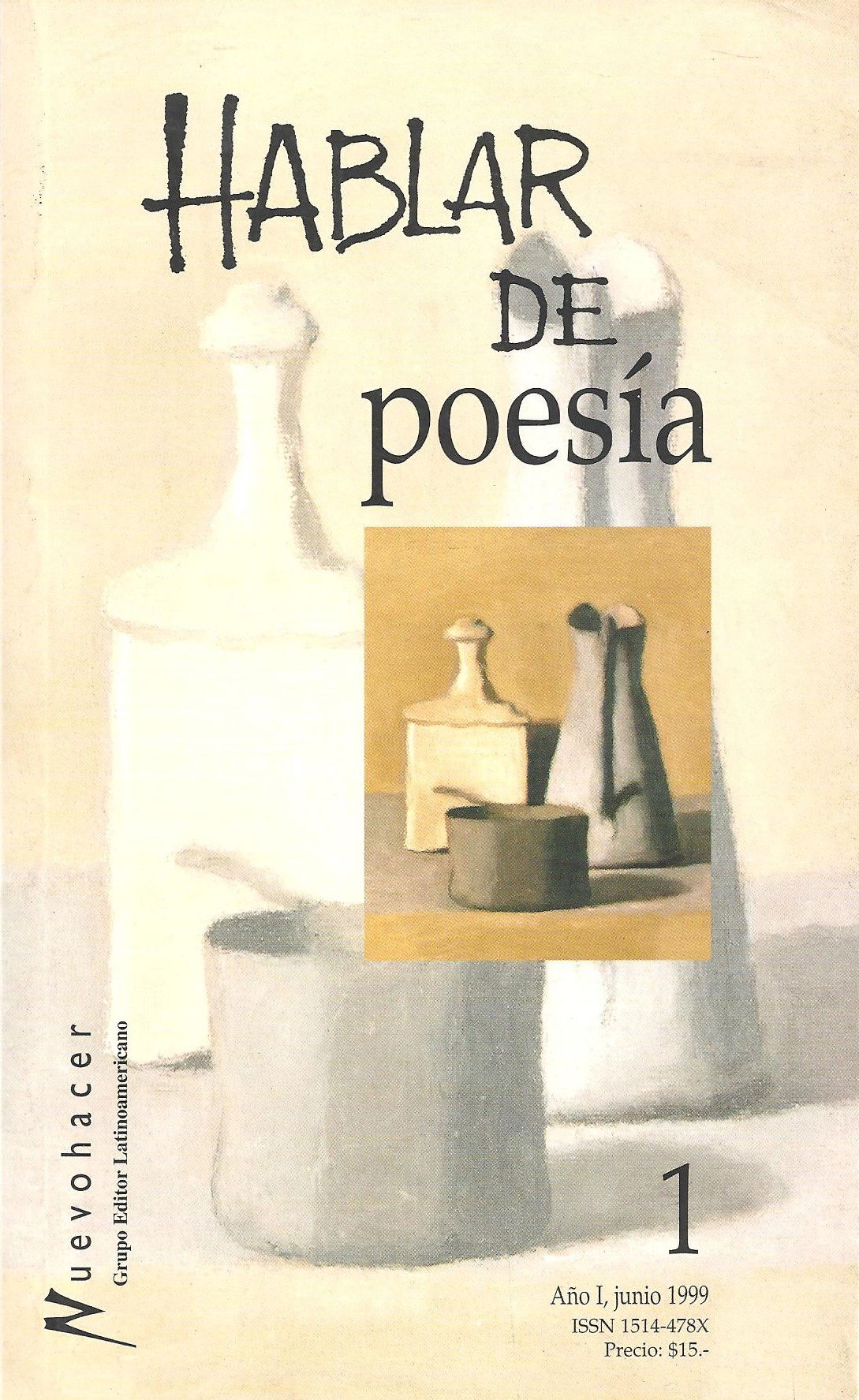 Hablar de poesía Nº 1