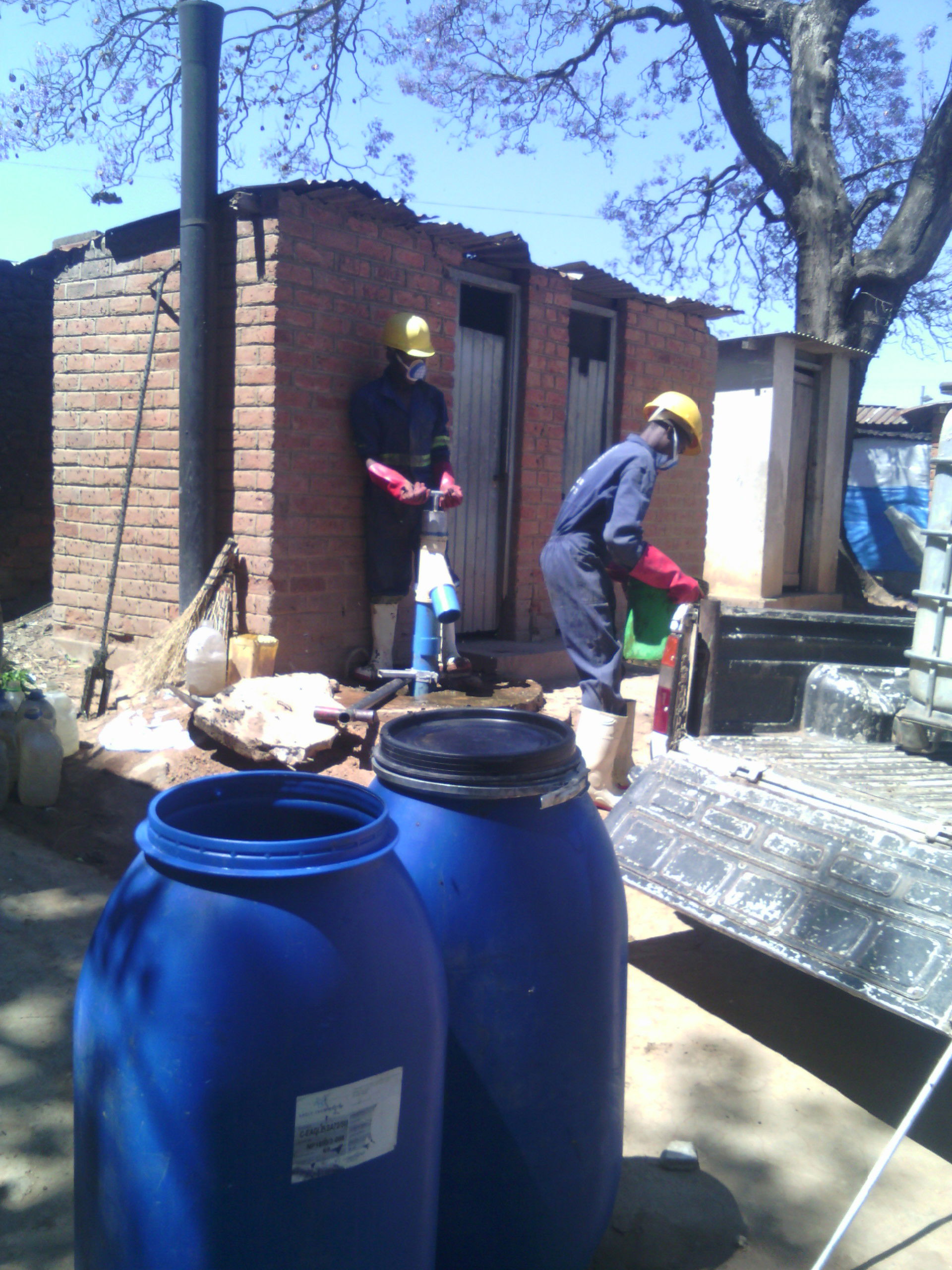 What happens when toilets become full in densely populated areas