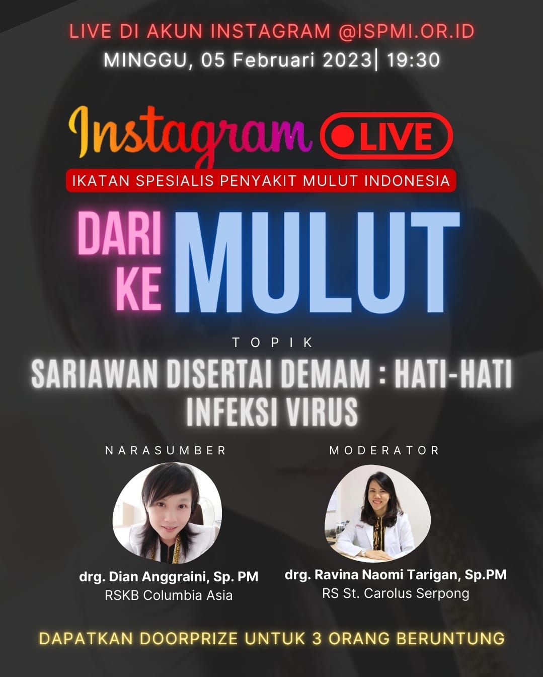 Instagram Live ISPMI - Dari Mulut Ke Mulut