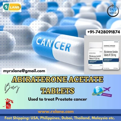 Purchase Abiraterone Acetate Tablets at Lowest Price from RxLane USA