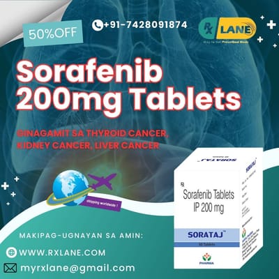 Indian Sorafenib 200mg Tablets Pinakamababang Gastos Pilipinas Thailand USA
