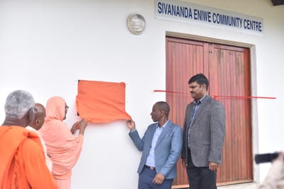 OFFICIAL OPENING OF SIVANANDA ENIWE COMMUNITY HALL