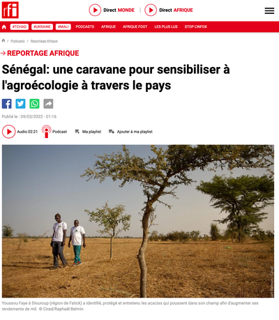 Sénégal: une caravane pour sensibiliser à l'agroécologie à travers le pays