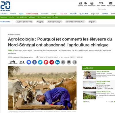 Agroécologie : Pourquoi (et comment) les éleveurs du Nord-Sénégal ont abandonné l’agriculture chimique