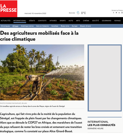 Des agriculteurs mobilisés face à la crise climatique