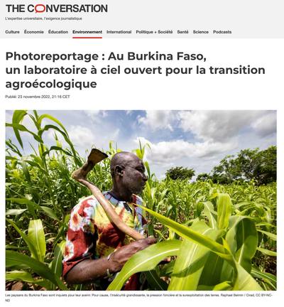 Photoreportage : Au Burkina Faso, un laboratoire à ciel ouvert pour la transition agroécologique