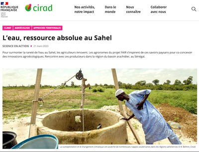 L’eau, ressource absolue au Sahel