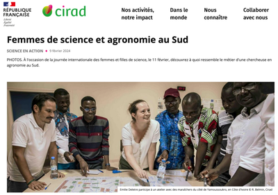 Femmes de science et agronomie au Sud