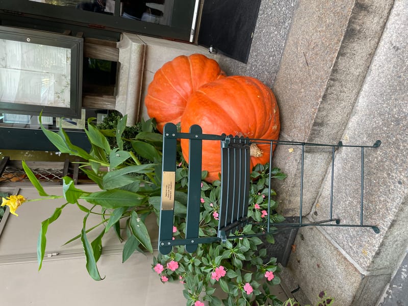 Bryant Park Chair Memorial Dedication