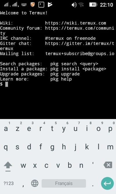 توزيعة termux image