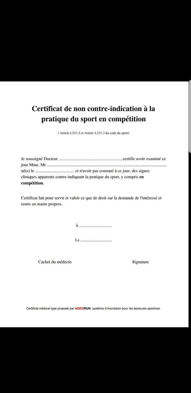 Certificat médical