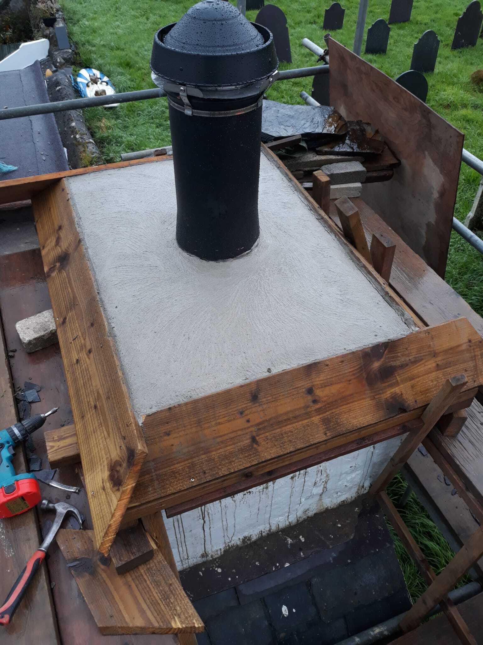 Caping corn simdde / Chimney capping
