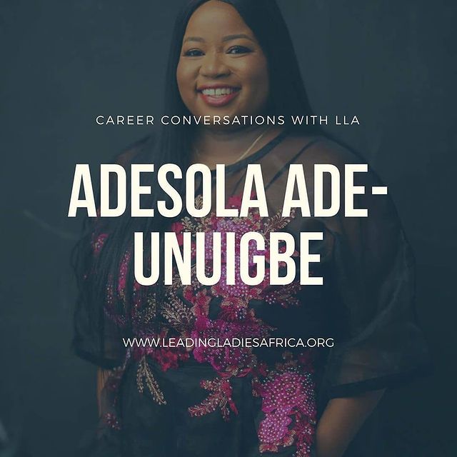 #CareerConversationsWithLLA: ”As you grow in your career, it’s important to pay mentorship forward by mentoring others” ~ Adesola Ade-Unuigbe, Head of Content, BellaNaija