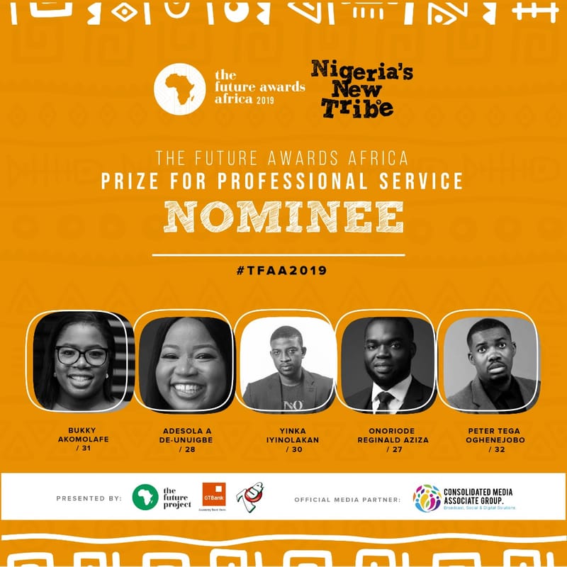 The Future Awards Africa Prize For Professional Service - 2019 Nominee