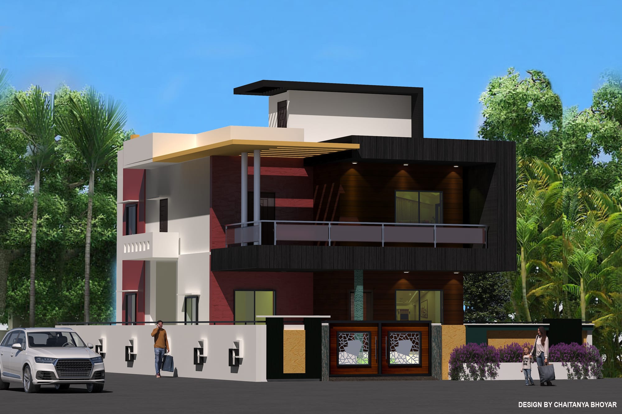 DESIGN BY: CHAITANYA BHOYAR SOFTWARE USED : AUTOCAD II 3DS MAX II V-RAY