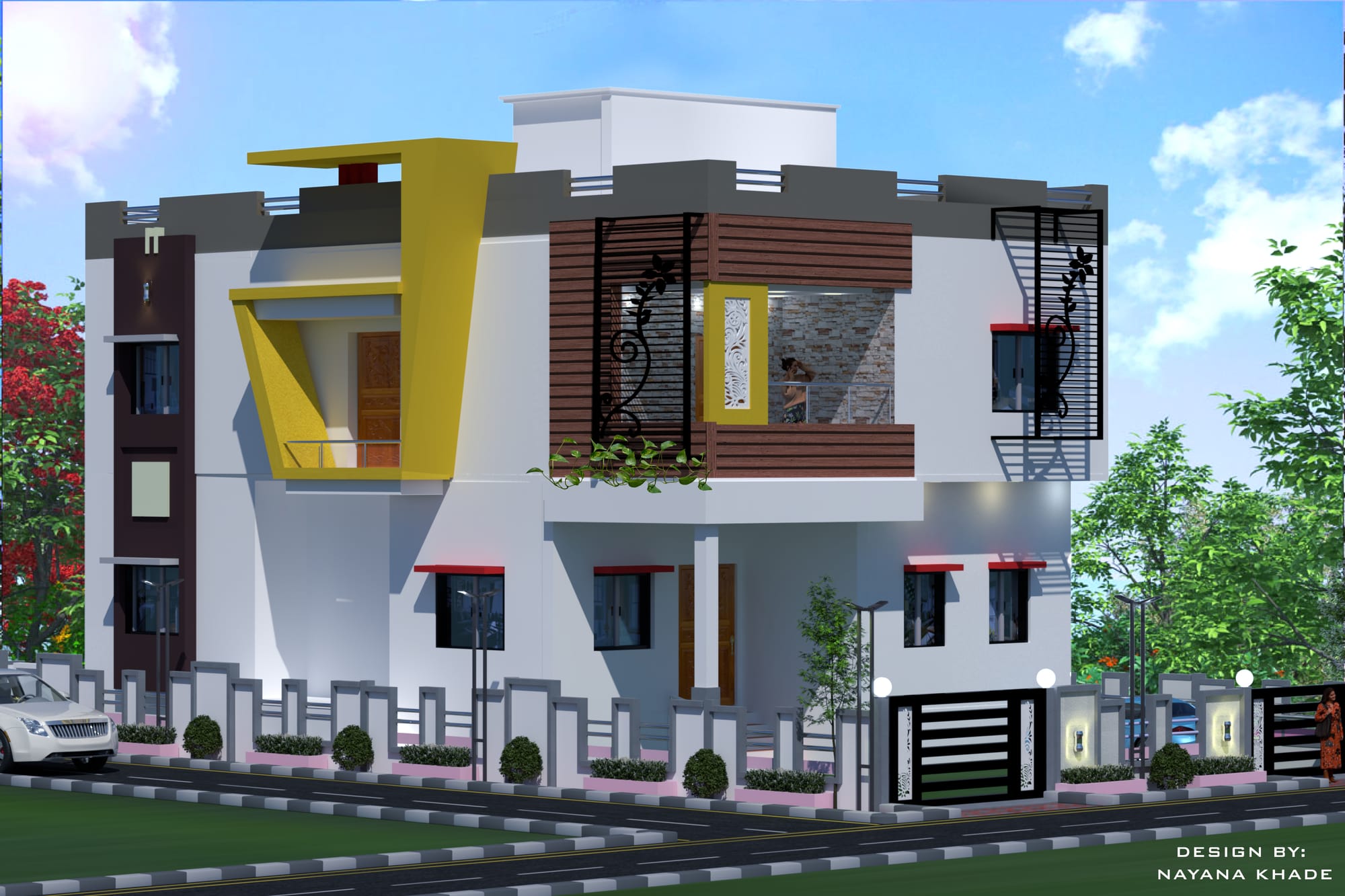 DESIGN BY: NAYANA SOFTWARE USED : AUTOCAD II 3DS MAX II V-RAY